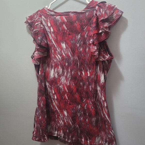 Worthington Multi Colored Abstract Sleeveless Top - Picture 6 of 6